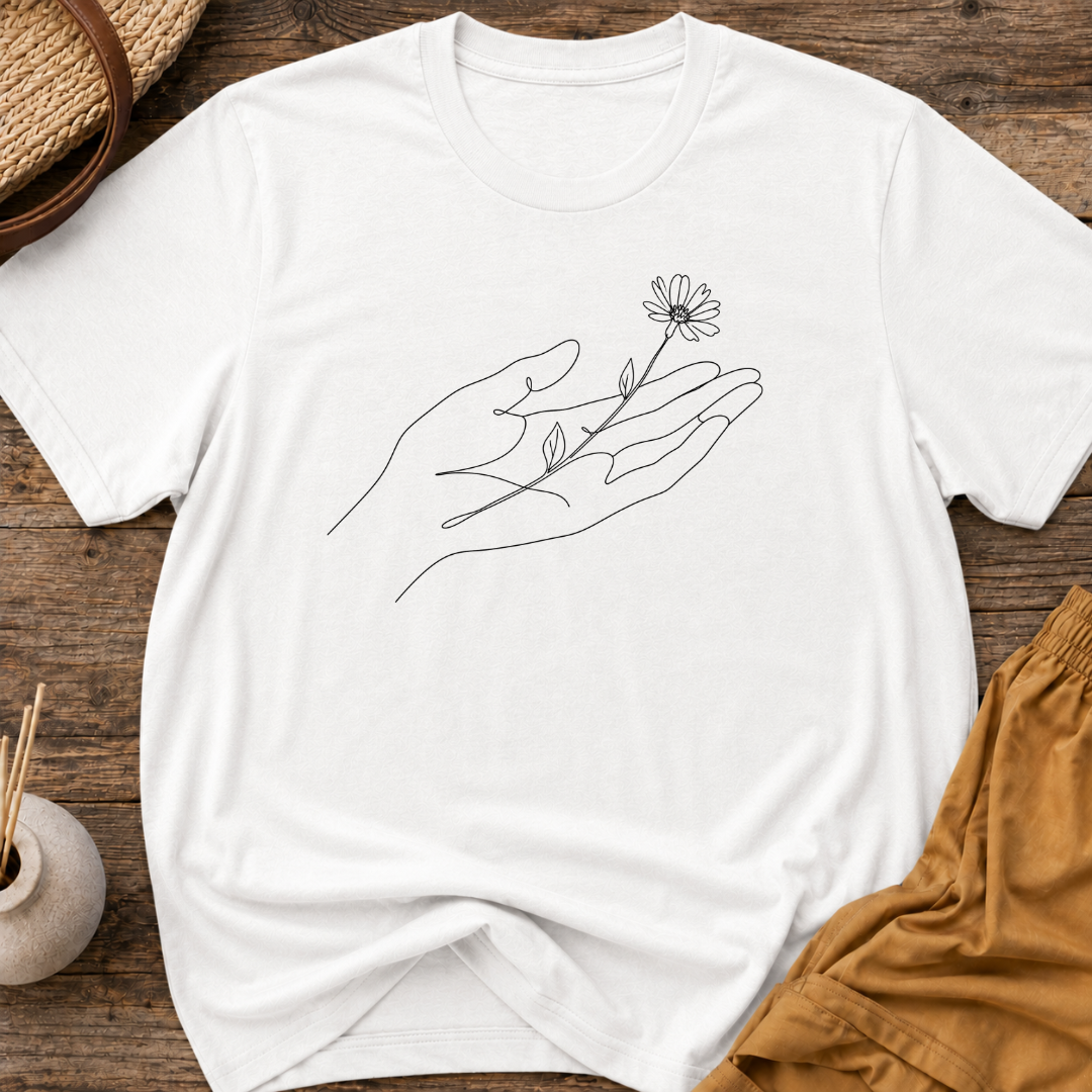 Hand with flower