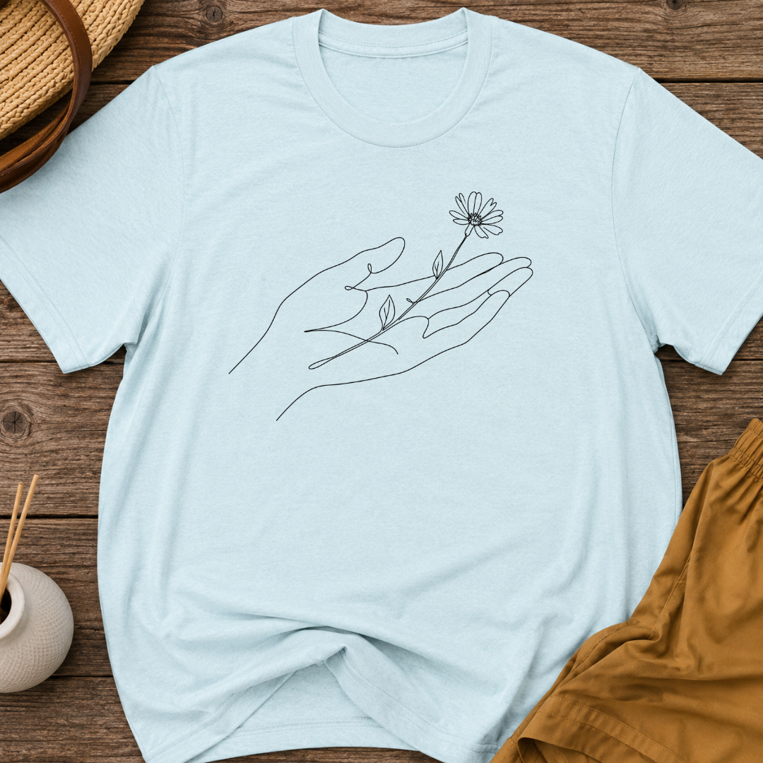 Hand with flower